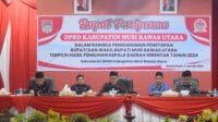 DPRD Gelar Paripurna Penetapan Bupati dan Wakil Bupati Muratara Terpilih