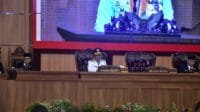 DPRD Gelar Paripurna Mendengarkan Pidato Bupati Musi Rawas Hj. Ratna Machmud