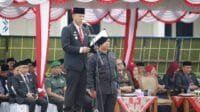 Pj Bupati Fauzan Khoiri Pimpin Apel Upacara Hari Otonomi Daerah ke 29 dan HUT Empat Lawang ke 18