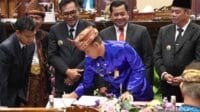 Pj Bupati Fauzan Khoiri Menghadiri Paripurna Istimewa DPRD Memperingati HUT ke-79 Provinsi Sumatera Selatan