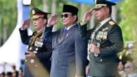 Presiden Prabowo Pimpin Upacara Peringatan ke-79 Hari Bhayangkara di Monas