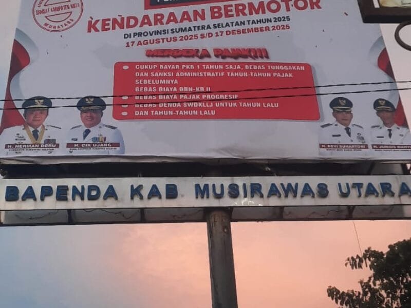 Pemutihan Pajak Kerendaraan Bermotor di Kabupaten Muratara, Provinsi Sumsel Tahun 2025