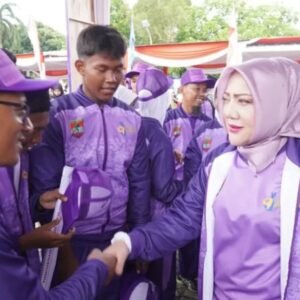 Bupati Musi Rawas Hj Ratna Machmud Pelepasan Kontingen PORPROV XV ke Muba