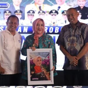 Bupati Hj. Ratna Machmud Menghadiri Dialog Interaktif Mendorong Sumsel Mandiri Pangan