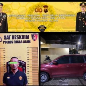 Polres Pagar Alam PNS Asal Muara Karang Pendopo Diduga Gelapkan Mobil Rental