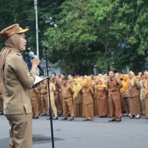 Wakil Bupati Lahat Pimpin Apel Gabungan Terkait Kepedulian Bencana